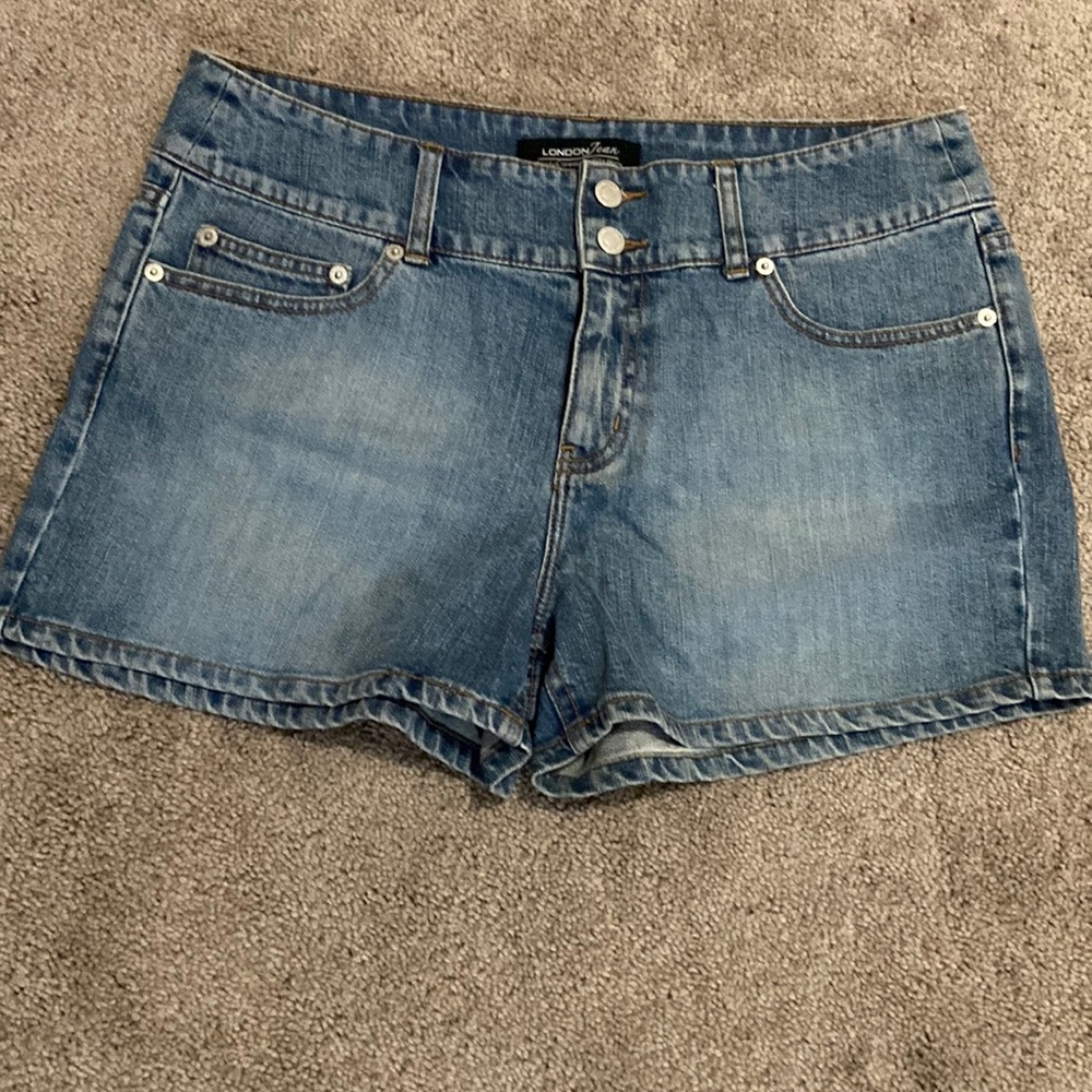 LONDONJEAN Blue Denim Women Shorts